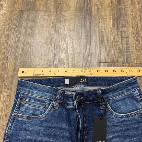 Kut From The Kloth Catherine Fab Ab Boyfriend Jeans 2 High Rise Dark KP1477MA2 - Picture 16 of 16